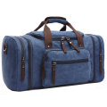 8642 Holdall Overnight Weekend Reisetasche Duffel Bag Canvas Leder